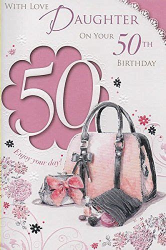 With Love Daughter On Your 50th Birthday Cards For Everyone