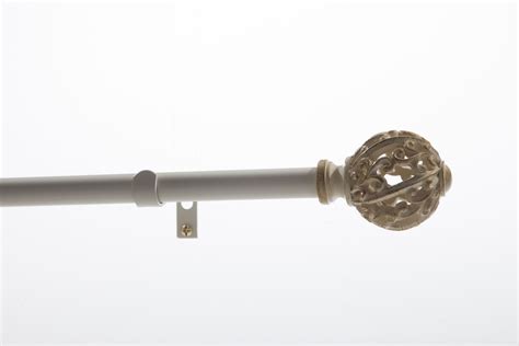 Levolor Curtain Rod In White With Ball Finial Walmart Canada