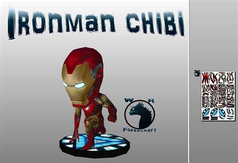 Ironman Chibi Papercraft Wrpapercrafts