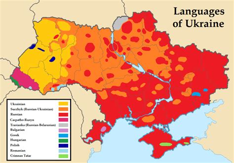 Ukrainian language dominates in the west while russian in eastern and southern regions of the country. Is This the Beginning of the End for Ukraine? — Monomakhos