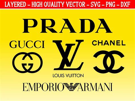Logo Fashion Brand Bunlde Louis Vuitton Svg Chanel Svg Burberry Svg Prada Svg Gucci Svg