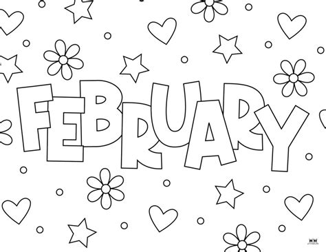 February Coloring Page Home Design Ideas