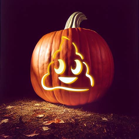 Emoji Pumpkin Carving Printable Stencil Etsy