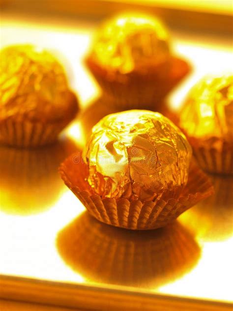Candy In Gold Wrapper Stock Photo Image Of Color Candies 14491748