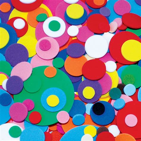 Foam Circles Pack Of 300 Foam Cleverpatch Art And Craft Supplies