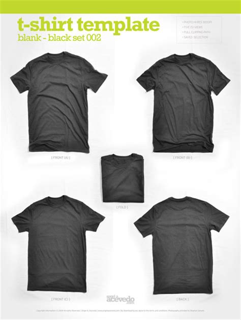19 Free Blank T Shirt Template Designs