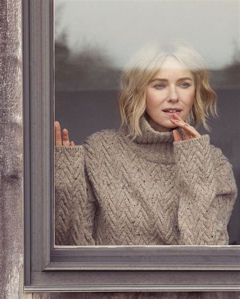 Naomi Watts Wearing Our Fw19 Turtleneck Sweater In Shapes September