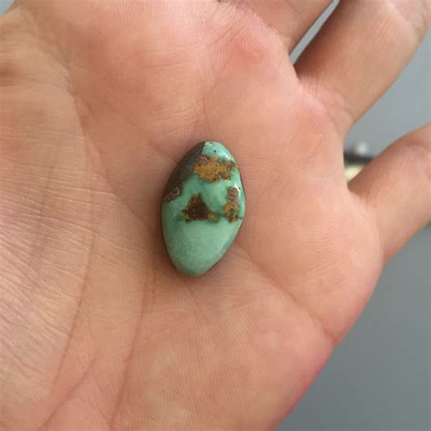 M Large Green Natural Turquoise Cabochon From The Southwest Natural