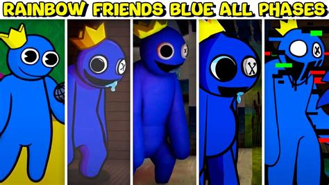Rainbow Friends Blue All Phases 1 5 Phases Youtube
