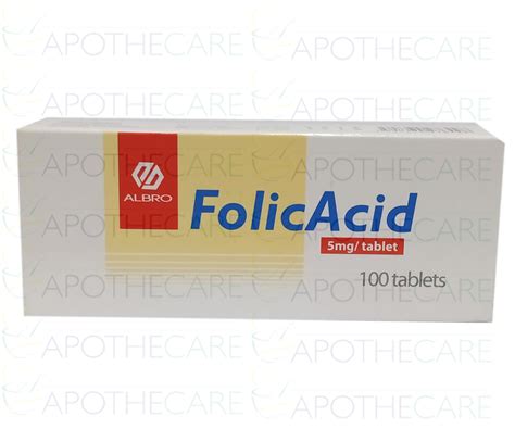Folic Acid Tab 5mg 100s