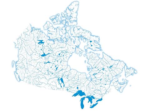 Map Visualizing Canadas Fresh Water Canadian Geographic