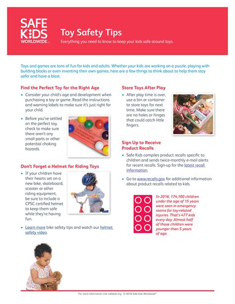 Toy Safety Tips Pdf Safe Kids Worldwide