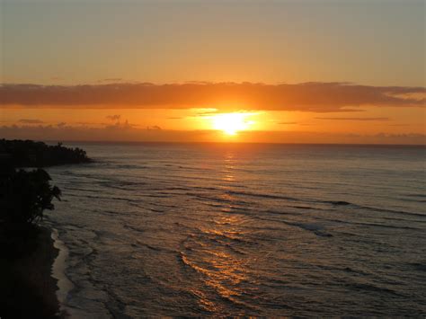 Sunrise At Diamond Head Lookout Honolulu Hawaii 706am Pacific