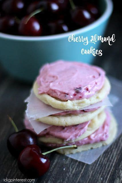 Cherry Almond Cookies Favorite Dessert Recipes Sweet Recipes