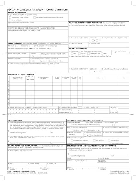 Blank Ada Claim Form 2023 Printable Forms Free Online