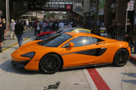 Colorful Supercars And A Single Seat Aventador Exotics On Cannery Row