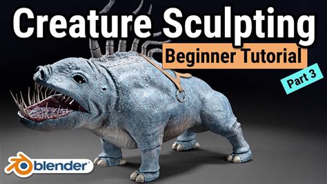 Blender Tutorial For Beginners Use References For Creature Sculpting