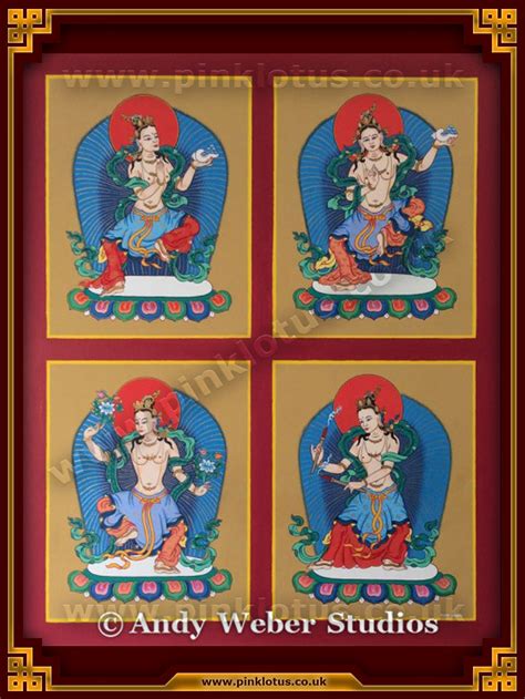 Eight Offering Goddesses 1 Card Andy Weber Pink Lotus