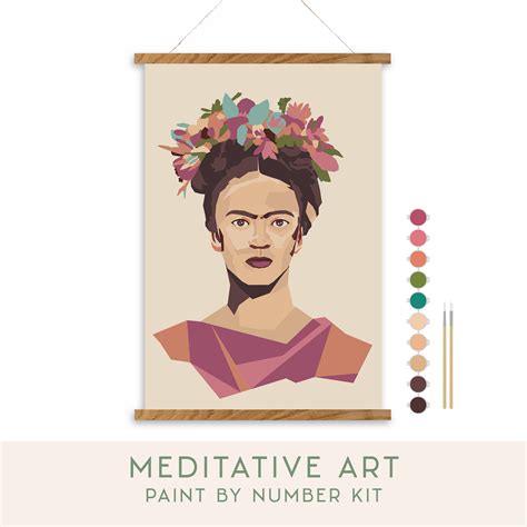 Frida Kahlo Paint by Number Kit in 2024 | Art kits, Paint by number