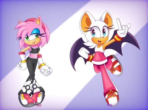 Amy And Rouge Riders Outfitrole Swap By Moesisterson On Deviantart