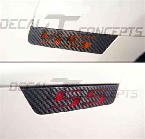 2010 2015 Camaro Side Marker Ss Carbon Fiber Decal Kit Chevy Cover