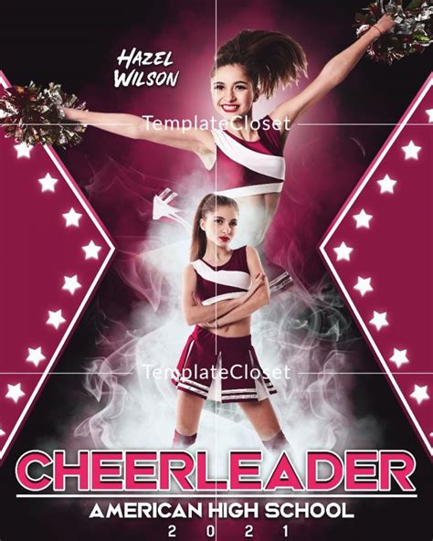 cheerleader hazel wilson template photography