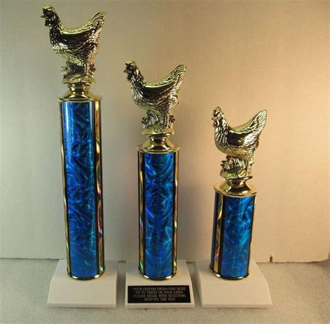 Chicken Wing Bbq Cook Out Award Trophies 1st 2nd And 3rd Place Etsy