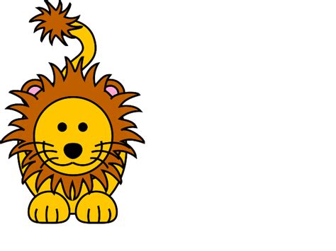 Cartoon Golden Lion Svg Clip Arts Download Download Clip Art Png