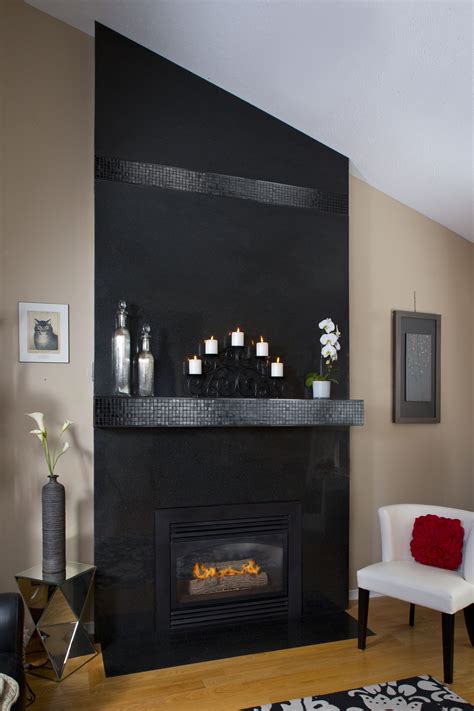 10 Black Tile Fireplace Wall Decoomo