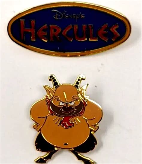 Disney Hercules Phil And Logo Pins 1 4 Of 7 Series 1997 Movie Release