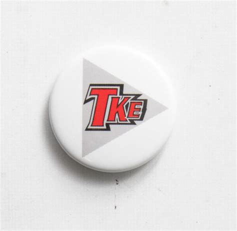 Original Vintage Tke Tau Kappa Epsilon Pin Back Button Fraternity