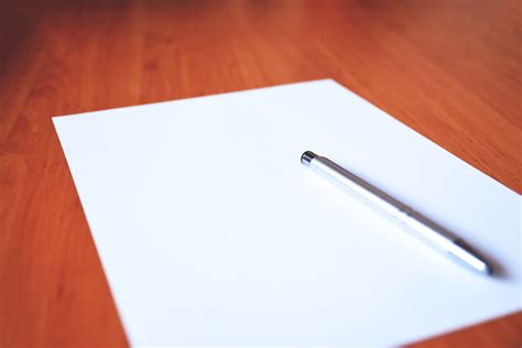 Blank Sheet Of Paper Royalty Free Stock Photo And Image
