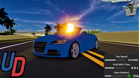 Review Of The New Audi Tt In Ultimate Driving Roblox Youtube