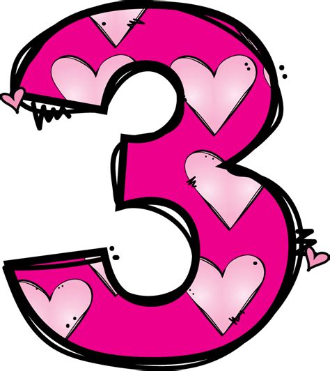 Number 3 Clipart Template Number 3 Template Transparent Free For