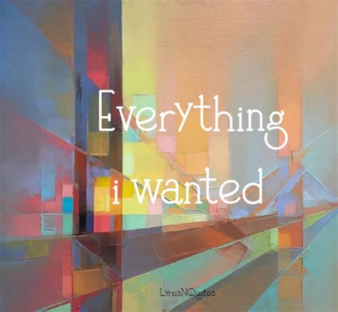 Everything i wanted Lyrics - Billie Elish - Song Lyrics | Quotes & more ...