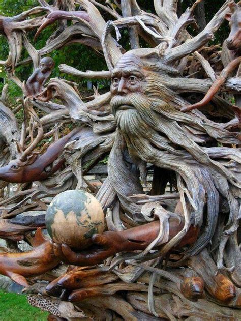 Tree Man Sculpture Driftwood Art Sculpture Art