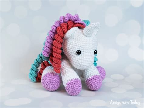 Here are the top 10 free crochet flower patterns to try out! Baby unicorn amigurumi pattern - printable PDF - Amigurumi ...