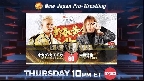NJPW On AXS TV Tonight 10pmET IWGP World Heavyweight Title Match From