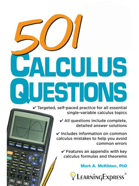 I received this book and i am ready for course without hesitation. 501_Calculus_Questions.pdf | Equations | Integral