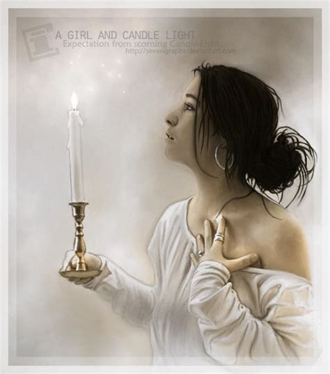 A Girl And Candle Light By Sevengraphs On Deviantart