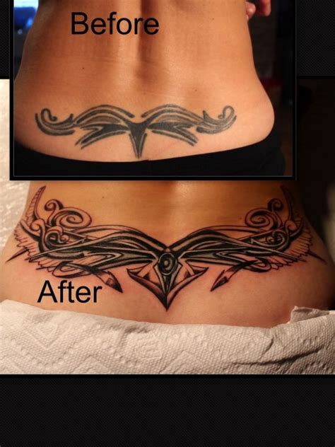 33 Lower Back Tribal Tattoo Cover Up Ideas