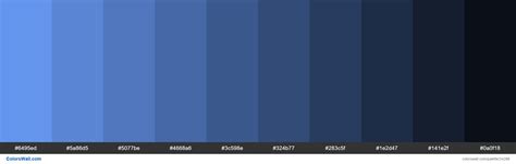 Shades Of Cornflower Blue 6495ed Hex Color Hex Color Palette Hex