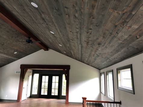 Real Reproduced Barnwood Ceiling Mid City Lumber