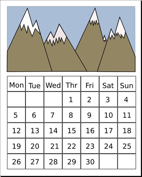 Week Calendar Clipart Clip Art Library