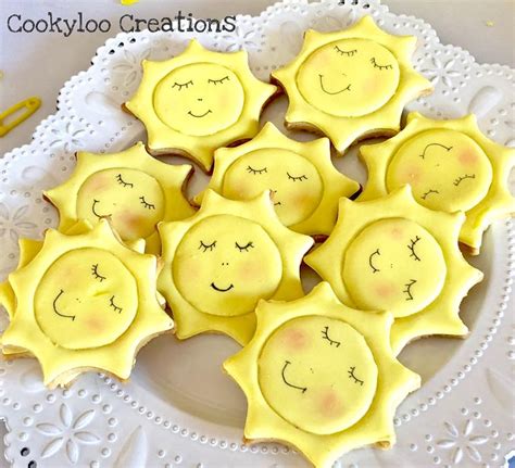 Sunshine Cookies Cookyloocreations Sunshine Cookies Cookies Sugar
