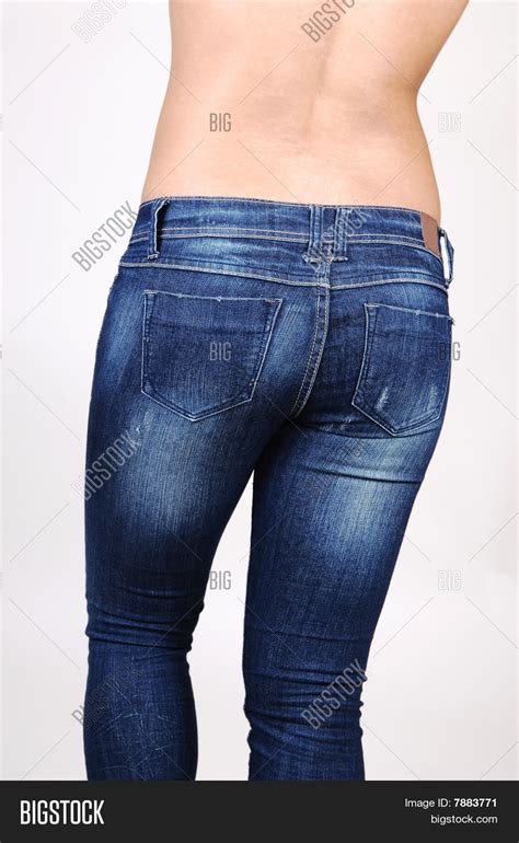 Topless Girl Jeans Image Photo Bigstock
