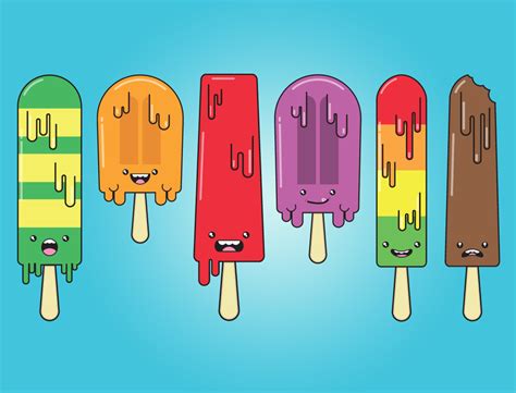 Popsicle Clipart, summer party clipart, ice cream clipart, cute food clipart, ice-cream clipart ...