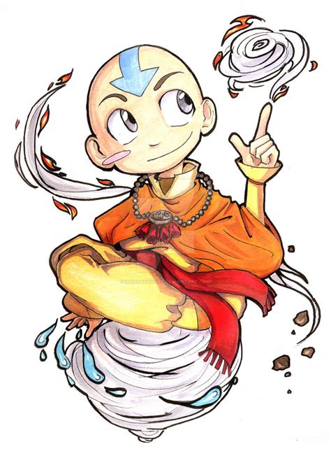Avatar Aang By Incaseyouart On Deviantart