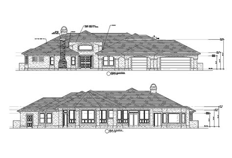 Elevation Plans Alldraft Home Design And Drafting Services