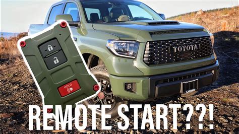 2020 Toyota Tundra Trd Pro Army Green Remote Start With Key Fob